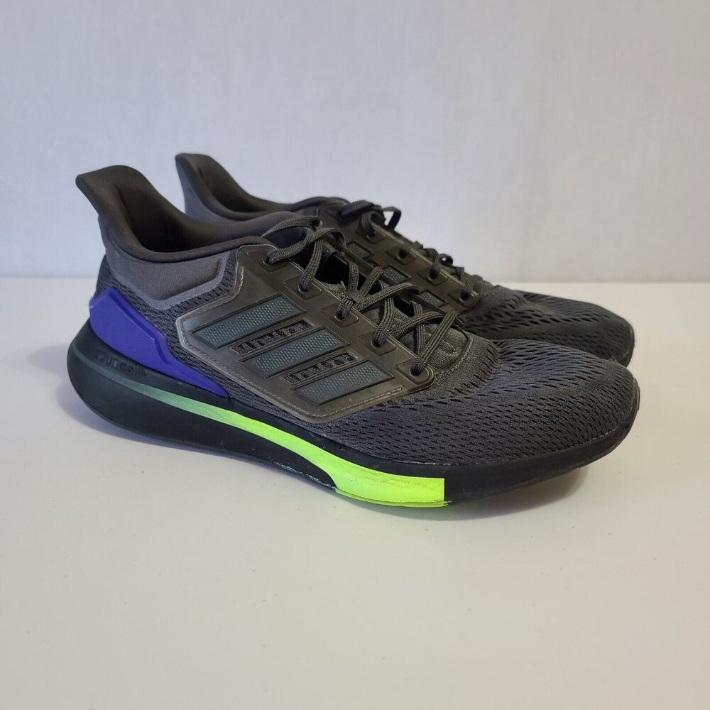 Adidas EQ21 Running Shoes Men's Size 12 Blue Black Green